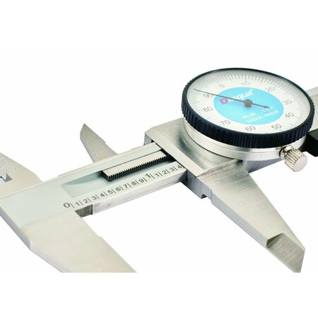 Hhip Dasqua 0-6 in. Stainless Steel Dial Caliper With Depth Gage 2210-8280